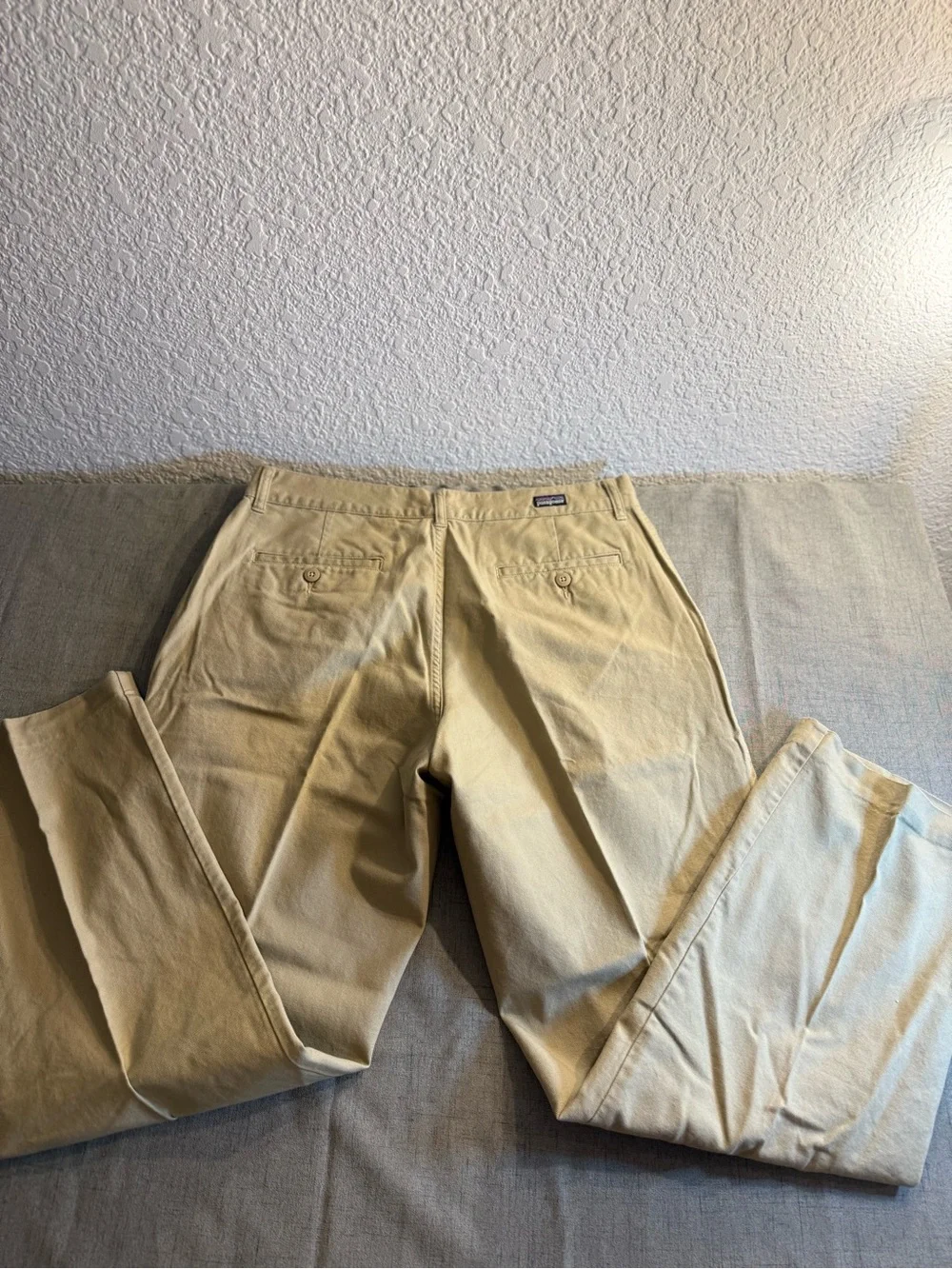 Patagonia Men's 34 Stand Up Canvas Pants Khaki Organic Cotton SP11